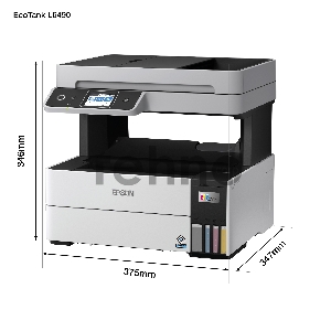 МФУ струйный Epson L6490 (A4, принтер/сканер/копир/факс, 4800x2400dpi, 37(23)ppm, Duplex, ADF35, СНПЧ, WiFi, Lan, USB) (C11CJ88405)