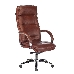 Кресло руководителя Бюрократ T-9927SL светло-коричневый Leather Eichel кожа крестовина металл хром, фото 1