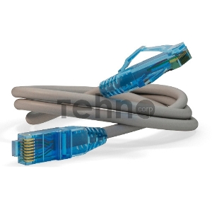 Патч-корд Hyperline PC-LPM-UTP-RJ45-RJ45-C6-10M-LSZH-GY Патч-корд U/UTP, Cat.6, LSZH, 10 м, серый