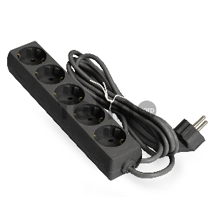 Удлинитель ExeGate EX285822RUS  ECE-5-3B (5 евророзетки с заземлением, 3м, черный)