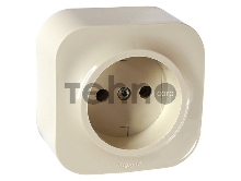 Розетка Legrand 782241 с заземлением без шторок (Слоновая кость)