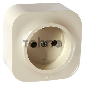 Розетка Legrand 782241 с заземлением без шторок (Слоновая кость) Розетка Legrand 782241 с заземлением без шторок (Слоновая кость)