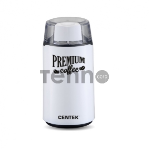 Кофемолка Centek CT-1360 White (белый) 250Вт, 45 г, 5 ЧАШЕК АРОМАТНОГО КОФЕ, прозрачная крышка