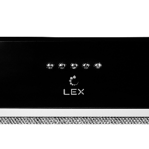 Вытяжка встраиваемая Lex GS Bloc P 600 черный управление: кнопочное (1 мотор)