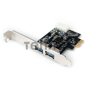 Контроллер USB  Gembird SPCR-01, в PCI, порты: 2 внешн. USB 3.0