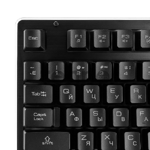 Клавиатура игровая Gembird KB-G400L, USB, металл. корпус, подсветка 3 цвета, кабель ткан. 1.75м