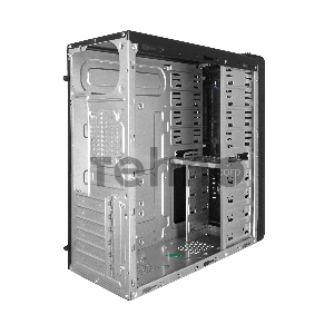 Корпус Miditower Exegate UN-603 Black, ATX, <UN400, 120mm> 2*USB, Audio