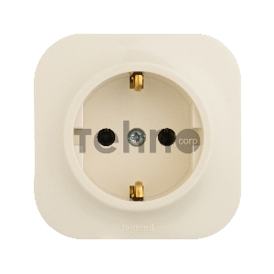 Розетка Legrand 782241 с заземлением без шторок (Слоновая кость)