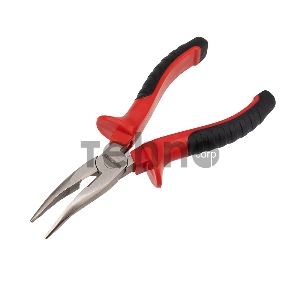 Тонкогубцы изогнутые REXANT 160 мм никелированные, двухкомпонентные рукоятки