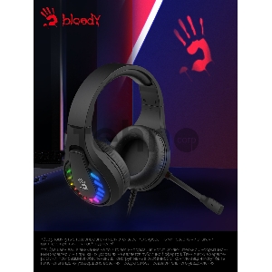 Наушники с микрофоном A4Tech Bloody G230 черный 2м накладные USB оголовье (G230)