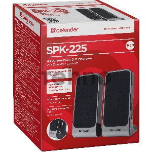 Колонки Defender SPK 220/225 {2.0, 2 х 2W, USB пит, разъем для наушников} 65220