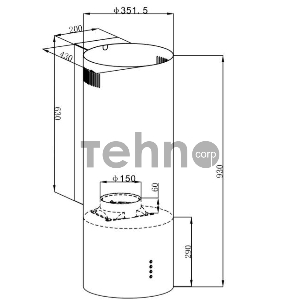 Вытяжка MAUNFELD LEE WALL 35 ЧЕРНЫЙ