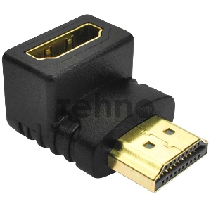 Переходник Greenconnect HDMI-HDMI  19M / 19F верхний угол, (GCR-CV304)
