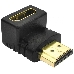 Переходник Greenconnect HDMI-HDMI  19M / 19F верхний угол, (GCR-CV304), фото 1