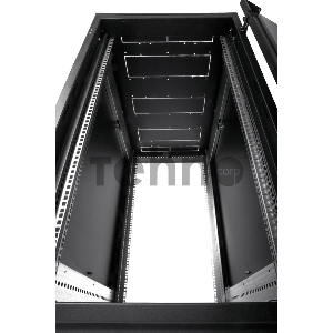 Шкаф телекоммуникационный напольный 22U (600x1000) дверь стекло цвет черный