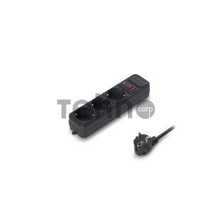 Сетевой фильтр ExeGate EX221182RUS SP-3-5B (3 розетки, 5м, евровилка, черный)