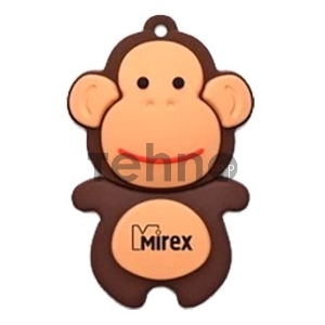 Флеш накопитель 8GB Mirex Monkey, USB 2.0, Коричневый