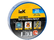 Изолента Iek UIZ-20-10-K07 0,18х19 мм синяя 20 метров ИЭК