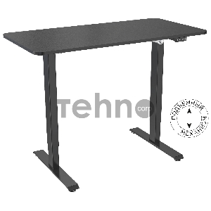 Стол Cactus CS-ED-BBK столешница МДФ черный каркас черный