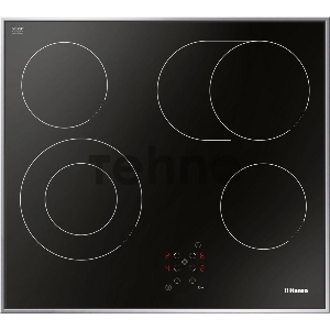 Встраиваемая варочная панель HANSA BHCI66706 / Стеклокерамика, независимая, сенсорное управление, таймер, рамка, черная