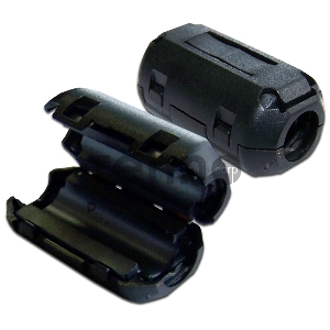 Фильтр ферритовый LANMASTER на шнур питания 3х1.5 мм2 с защелкой, черный