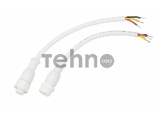 Соединительный кабель (3pin) герметичный (IP67) 3х0.5мм²  белый  REXANT
