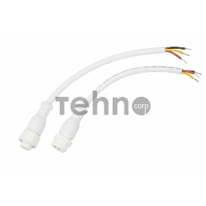 Соединительный кабель (3pin) герметичный (IP67) 3х0.5мм²  белый  REXANT
