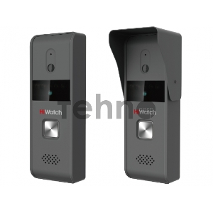 Комплект аналогового видеодомофона HiWatch DS-D100K  Антивандальная вызывная панель с камерой разрешением 720 х 576 и ИК-подсветкой до 2м + 7 цветной TFT монитор 800х480, 4-х проводная схема, 12В DC, 5Вт макс., адаптер в комплекте