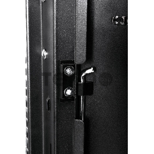 Шкаф телекоммуникационный напольный 22U (600x800) дверь стекло, цвет чёрный