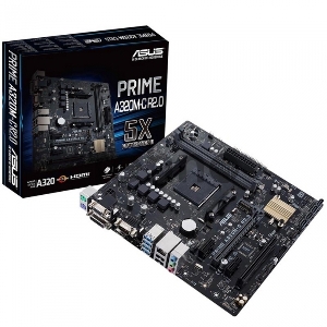 Материнская плата Asus PRIME A320M-C R2.0 Soc-AM4 AMD A320 2xDDR4 mATX AC`97 8ch(7.1) GbLAN RAID+VGA+DVI+HDMI