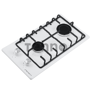 Газовая панель MAUNFELD EGHE.32.3EW/G  Домино,  • Тип: газовая 30см • Тип установки: независимая • Управление: фронтальное, переключатели поворотные • Нагревательный элемент: конфорка, 2шт • Мощность конфорок, Вт: 2600, 1700 • Материал исполнения: металл/