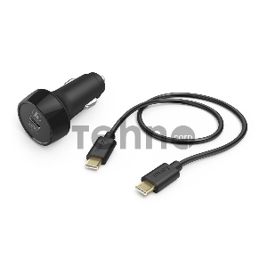 Автомобильное зар./устр. Hama H-183327 3A PD+QC универсальное кабель USB Type C черный (00183327) Автомобильное зар./устр. Hama H-183327 3A PD+QC универсальное кабель USB Type C черный (00183327)