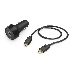 Автомобильное зар./устр. Hama H-183327 3A PD+QC универсальное кабель USB Type C черный (00183327), фото 1
