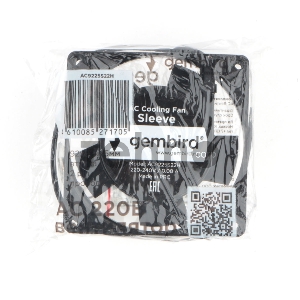 Вентилятор Gembird, 92x92x25, AC, 220, втулка, 2 pin, провод 30 см