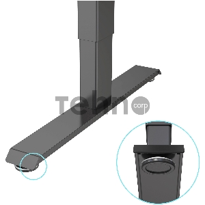 Стол Cactus CS-ED-BBK столешница МДФ черный каркас черный