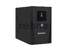 Источник бесперебойного питания ExeGate Power Back BNB-650.LED.AVR.1SH.2C13 <650VA/360W, LED, AVR, 1*Schuko+2*C13, металлический корпус, Black>