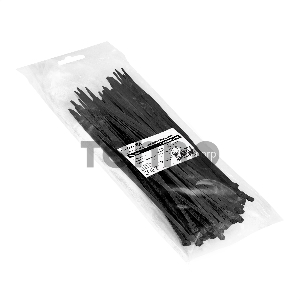 Стяжка (хомут) нейлоновая ExeGate CV66-200x4.8B (нейлон 6.6, 200x4.8мм, неоткрывающаяся, halogen free, -40°C - +85°C, черная, 100 шт)