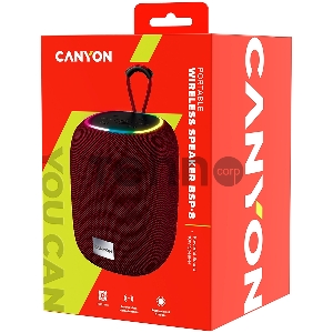 Портативная беспроводная колонка CANYON BSP-8, Bluetooth Speaker