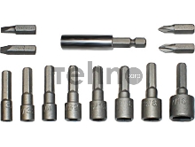 Набор бит FIT 57913  и головок 13шт.