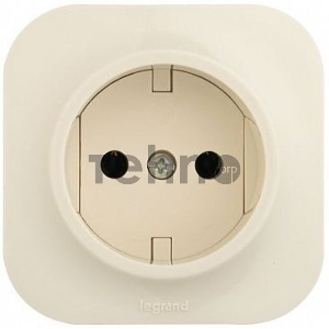 Розетка Legrand 782241 с заземлением без шторок (Слоновая кость)