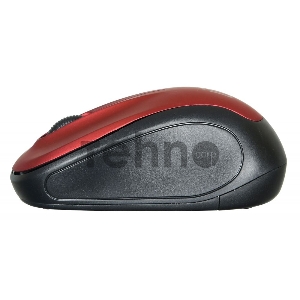 Мышь Oklick 665MW черный/красный оптическая (1000dpi) беспроводная USB (3but)