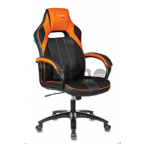 Кресло игровое Бюрократ VIKING 2 AERO ORANGE черный/оранжевый искусст.кожа/ткань