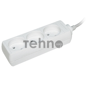 Удлинитель 3х3м без заземл. 10А IP20 У3 2P ИЭК WYP10-06-03-03-N