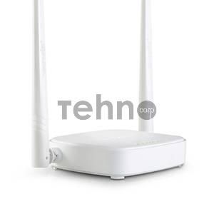 Сетевое оборудование TENDA N301 маршрутизатор 802.11n, до300Мбит/с, 2T2R, LAN: 3х10/100Мбит/с, WAN: 1х10/100Мбит/c, 2 внешние антенны 5дБи