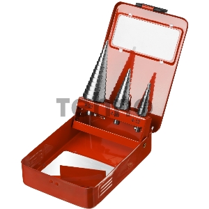 Набор ступенчатых сверл Зубр Мастер 29665-4-30-H3 d=4-12мм,5 ступ. d=4-20мм 9 ступ., d=4-30мм 14ст