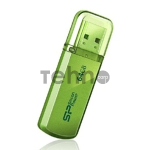 Флеш Диск Silicon Power 64Gb Helios 101 SP064GBUF2101V1N USB2.0 зеленый