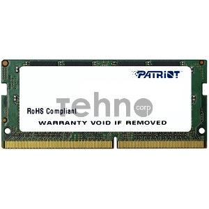 Память DDR4 16Gb 2400MHz Patriot PSD416G240081S RTL PC4-19200 CL17 SO-DIMM 260-pin 1.2В