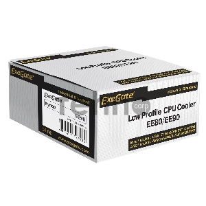 Кулер ExeGate EX286149RUS EE90 (Al, LGA775/115*/1200/AM2/AM2+/AM3/AM3+/AM4/FM1/FM2, TDP 75W, 90mm, 2200RPM, Hydro bearing, 3pin, 22db, 215г)
