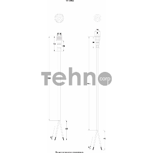 Соединительный кабель (2pin) герметичный (IP67) 2х0.35мм²  прозрачный  REXANT