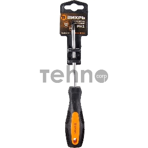 Отвёртка крестовая ВИХРЬ PH1, 100 мм